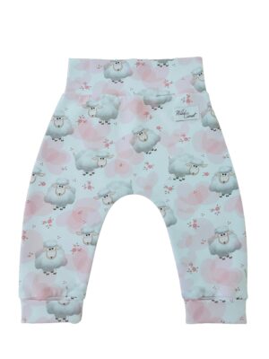 Double size cotton baby pants with sheep