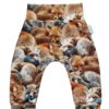 Fox print baby pants.