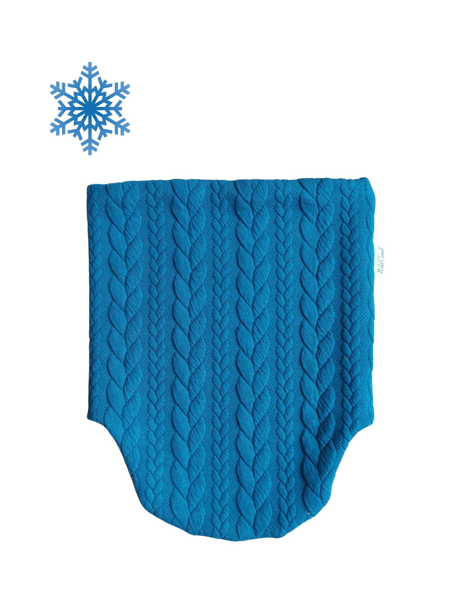 Puuvillafliisi voodriga kootud palmikutega kangast soe ja paks talve torusall.